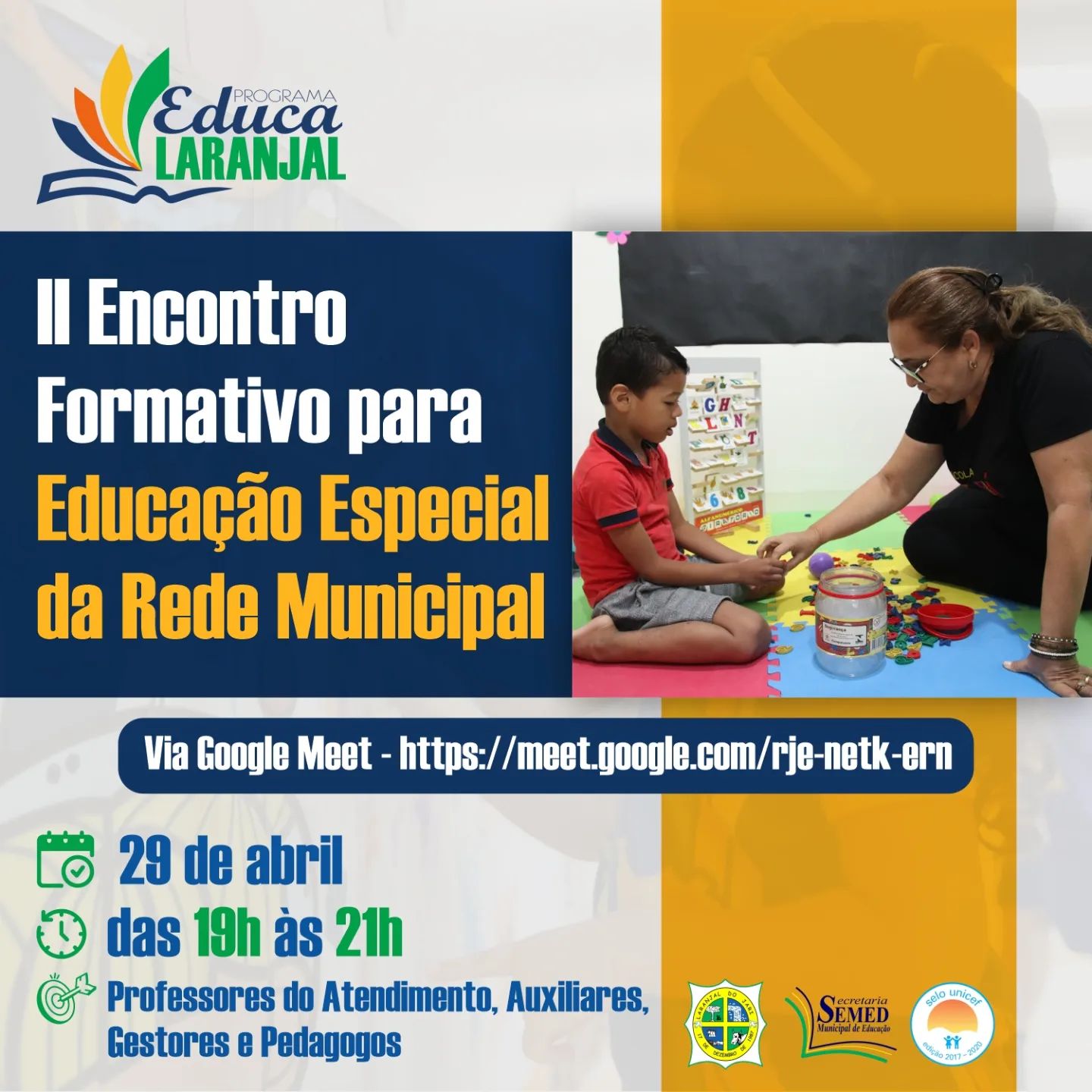 II ENCONTRO FORMATIVO PARA EDUCAÇÃO ESPECIAL